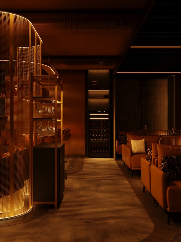 Интерьер Кальянная Nuovo neolounge — реализованный проект REDI