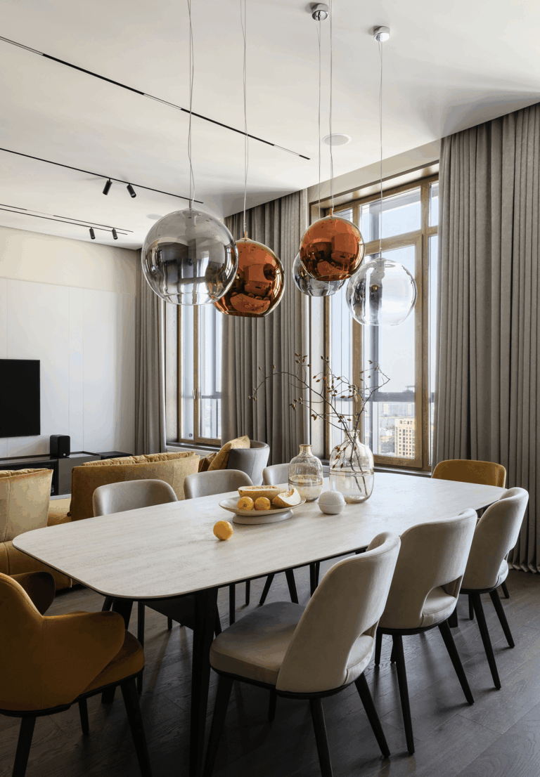 Интерьер Реализация двухуровневой квартиры Richmond Residence — реализованный проект REDI