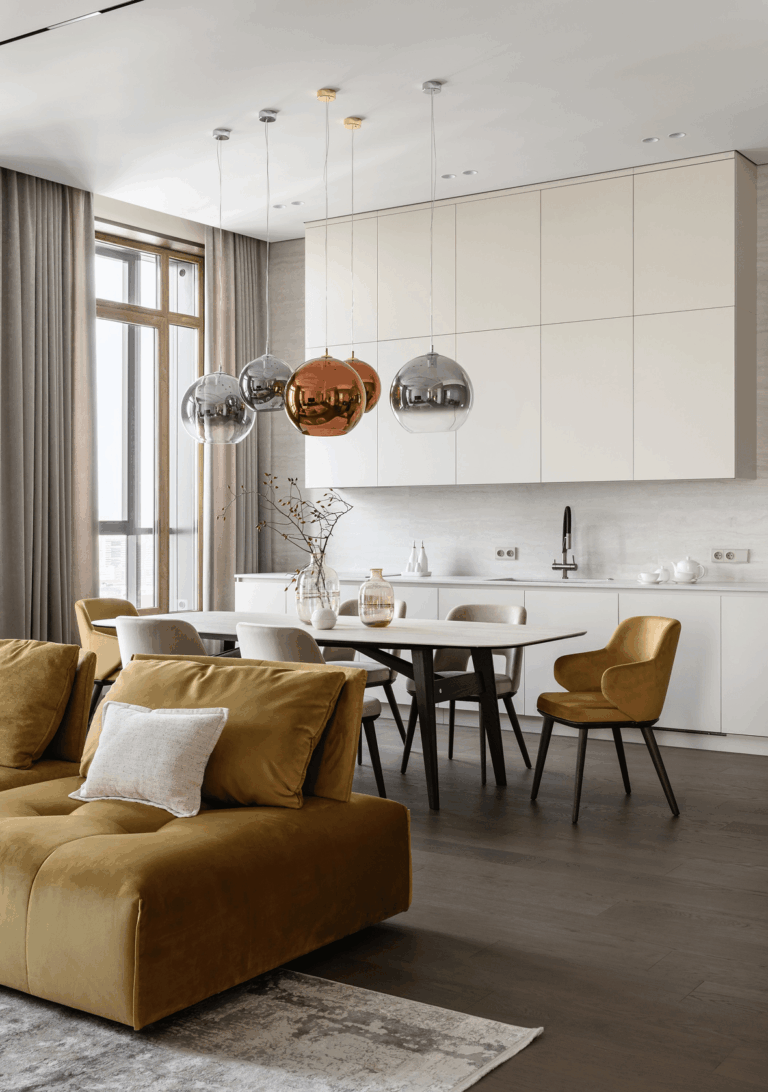 Интерьер Реализация двухуровневой квартиры Richmond Residence — реализованный проект REDI